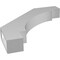 Ekena Millwork 3 1/2-in. W x 24-in. D x 24-in. H Merced Architectural Grade PVC Knee Brace BRCP035X24X24MRC - alternate 5
